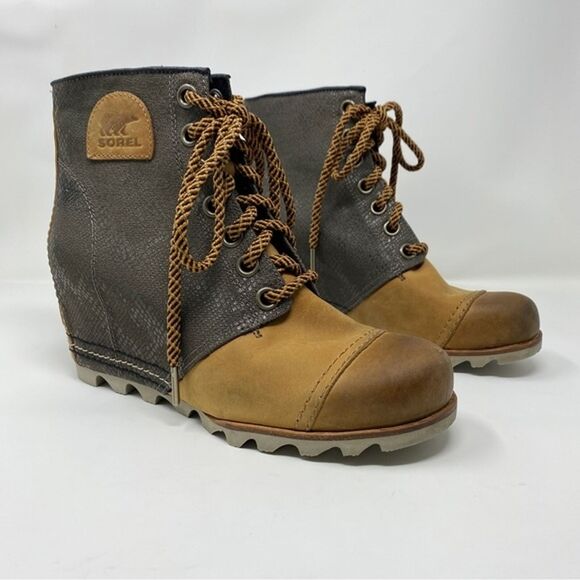 Sorel 1964 Premium Wedge Waterproof Lace up Ankle Boots Size 9 - Picture 2 of 10